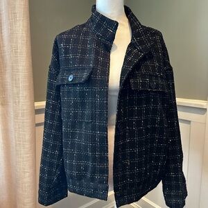 Sanctuary Black and White Checkered Jacket